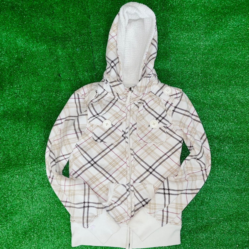Plaid Fluffy Jacket